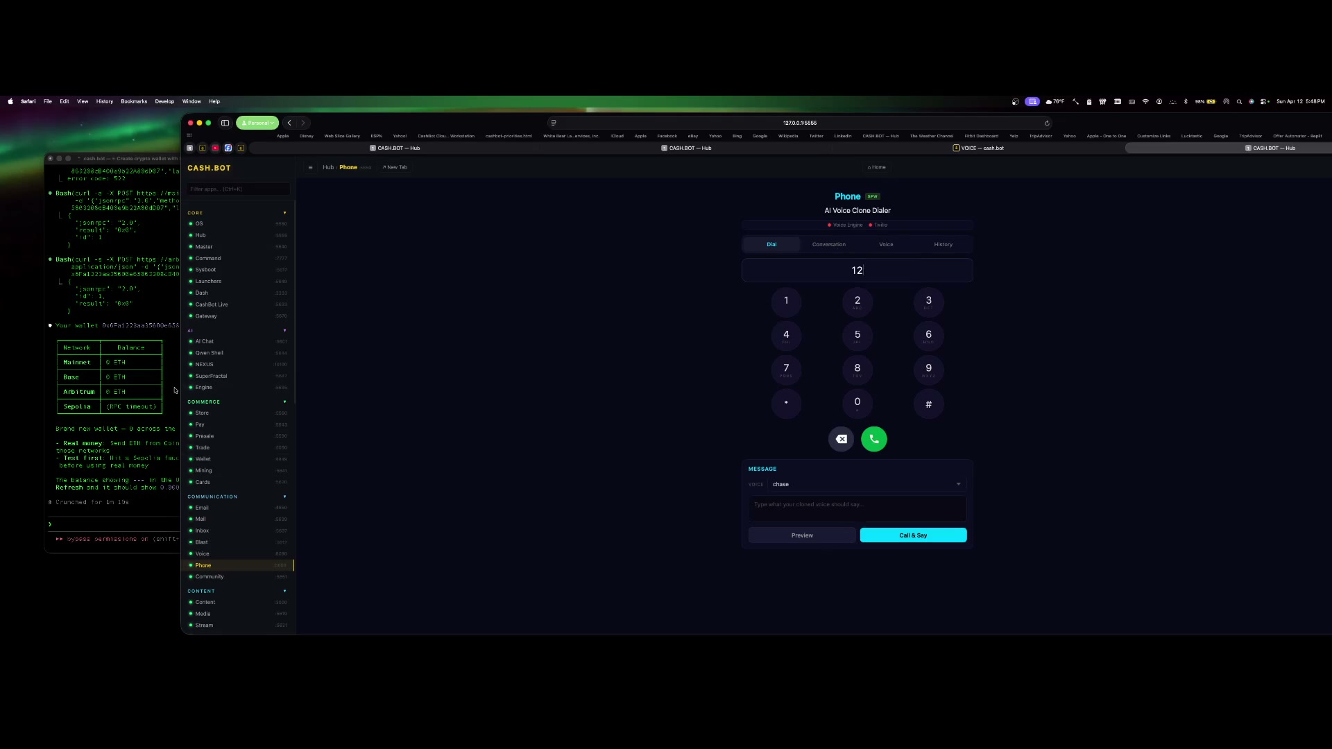 Crypto wallet built live with Claude