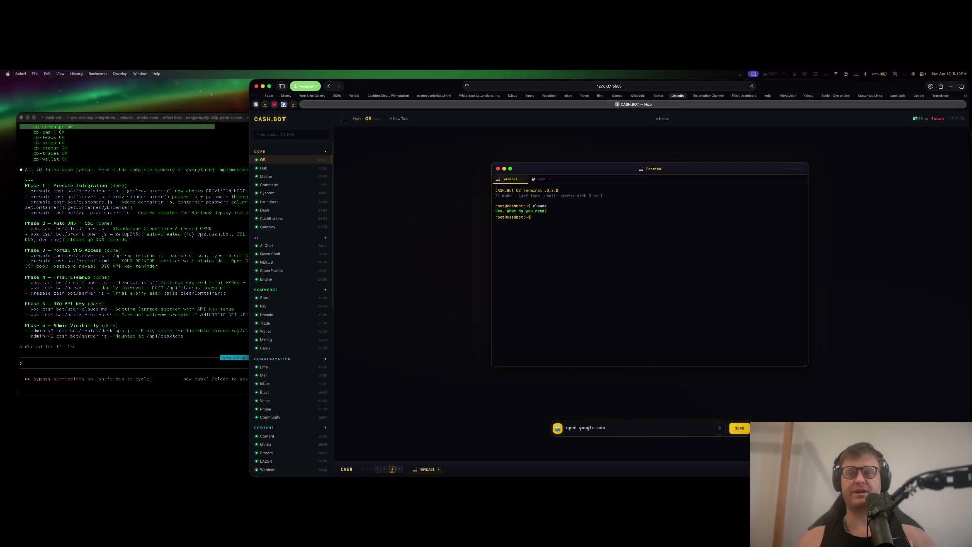 Website builder — AI generating site